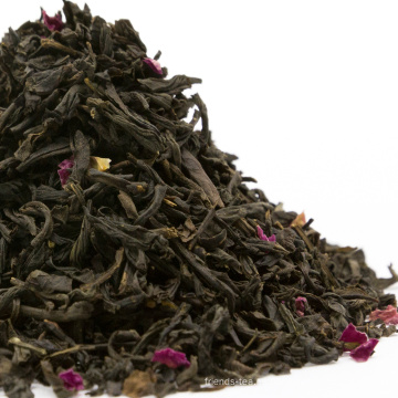 Té negro aromatizado con sabor a rosa de té negro personalizado